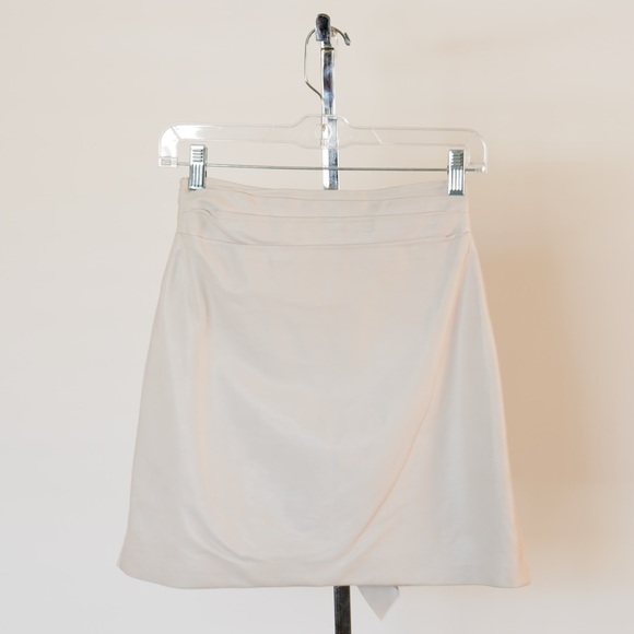 IRO PARIS Zyrma Leather Cream Skirt - Picture 8 of 13